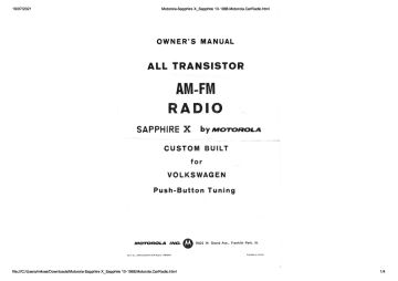 Motorola-Sapphire X_Sapphire 10-1968.Motorola.CarRadio preview